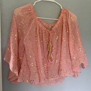 Love shack fancy sparkle blouse